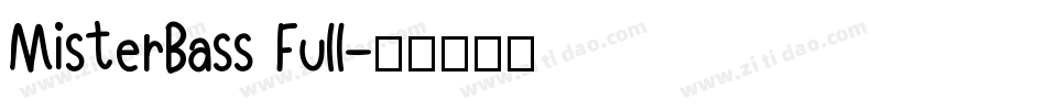 MisterBass Full字体转换